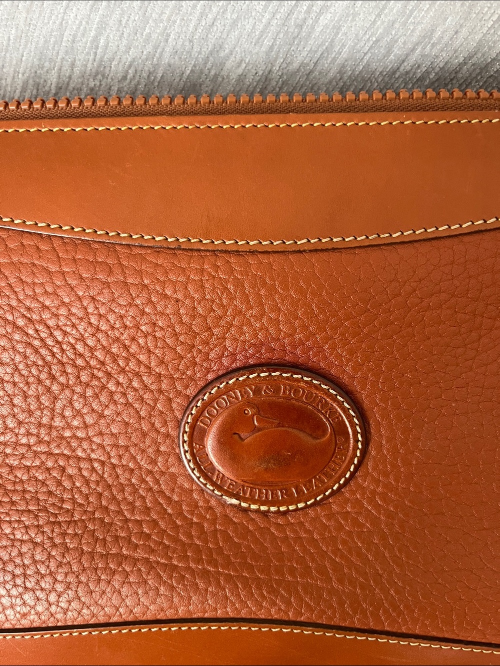 Dooney & Bourke Chestnut Brown Pebbled Leather Crossbody - Picture 2 of 8